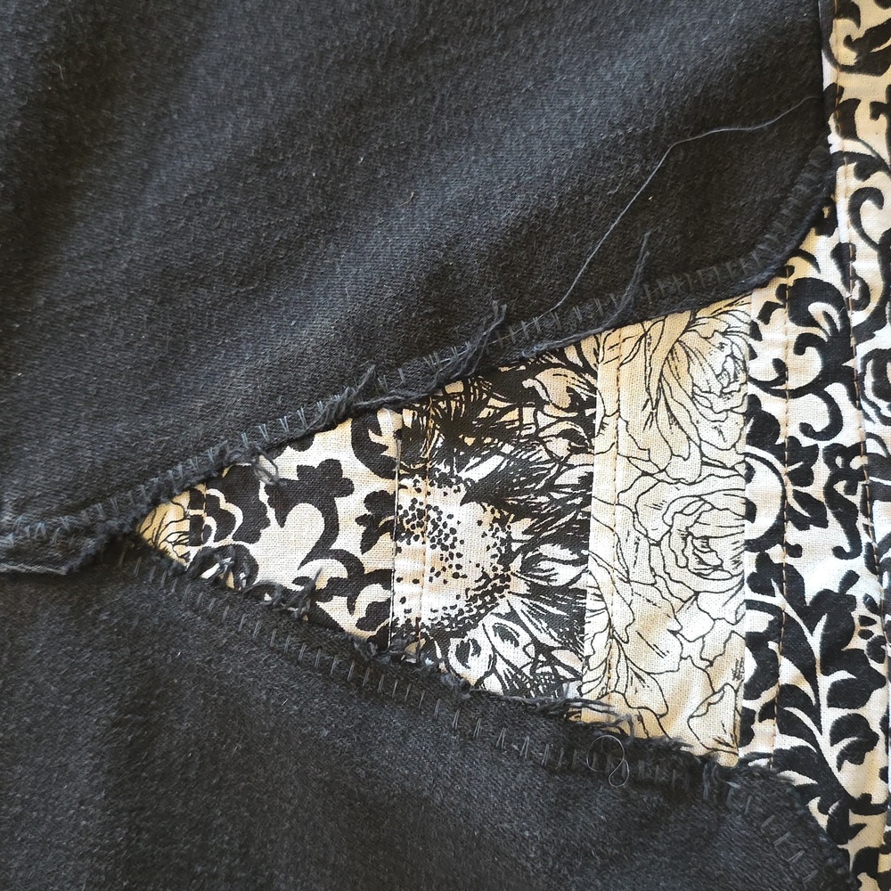 Upcycled Molly Made It  Black Jeans Skirt For Any Age - Picture 7 of 16